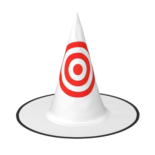 OAZCVBNN Design Target Print Unisex Halloween Hexenhut für Karneval Cosplay Faltbare Kappe und Mottopartys von OAZCVBNN