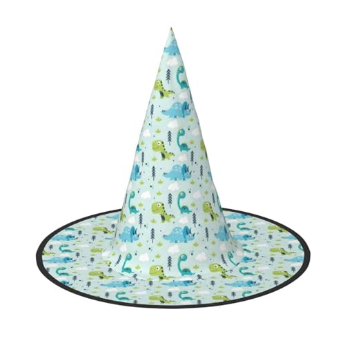 OAZCVBNN Dinosaurier Muster Druck Unisex Halloween Hexe Hut Für Karneval Cosplay Faltbare Kappe Und Thema Parteien OAZCVBNN Dinosaurier Muster Druck Unisex Halloween Hexe Hut Für Karneval Cosplay Faltbare Kappe Und Thema Parteien von OAZCVBNN