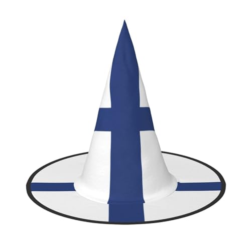 OAZCVBNN Finnische Flagge Print Unisex Halloween Hexe Hut für Karneval Cosplay faltbare Mütze und Themenpartys OAZCVBNN Finnische Flagge Print Unisex Halloween Hexe Hut für Karneval Cosplay faltbare Mütze und Themenpartys von OAZCVBNN