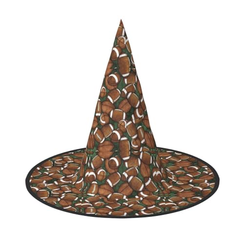 OAZCVBNN Fußball Grün Druck Unisex Halloween Hexenhut für Karneval Cosplay Faltbare Kappe und Mottopartys OAZCVBNN Fußball Grün Druck Unisex Halloween Hexenhut für Karneval Cosplay Faltbare Kappe und Mottopartys von OAZCVBNN