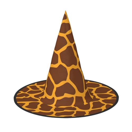 OAZCVBNN Giraffe Print Unisex Halloween Hexe Hut für Karneval Cosplay faltbare Mütze und Themenpartys OAZCVBNN Giraffe Print Unisex Halloween Hexe Hut für Karneval Cosplay faltbare Mütze und Themenpartys von OAZCVBNN