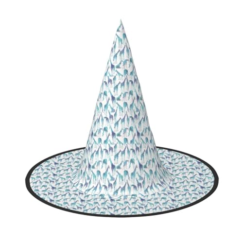 OAZCVBNN Giraffenmuster Druck Unisex Halloween Hexenhut für Karneval Cosplay Faltbare Kappe und Mottopartys OAZCVBNN Giraffenmuster Druck Unisex Halloween Hexenhut für Karneval Cosplay Faltbare Kappe und Mottopartys von OAZCVBNN