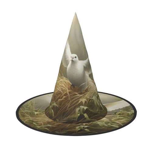 OAZCVBNN Gras- & Taubendruck Unisex Halloween Hexe Hut für Karneval Cosplay faltbare Mütze und Themenpartys OAZCVBNN Gras- & Taubendruck Unisex Halloween Hexe Hut für Karneval Cosplay faltbare Mütze und Themenpartys von OAZCVBNN