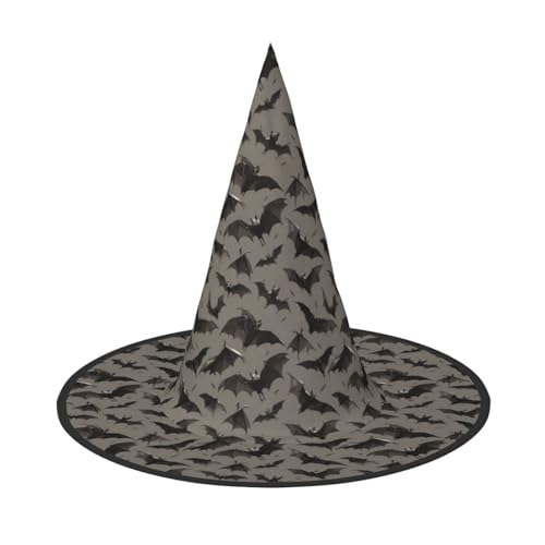 OAZCVBNN Halloween Fledermäuse Grau Druck Unisex Halloween Hexenhut für Karneval Cosplay Faltbare Kappe und Mottopartys OAZCVBNN Halloween Fledermäuse Grau Druck Unisex Halloween Hexenhut für Karneval Cosplay Faltbare Kappe und Mottopartys von OAZCVBNN