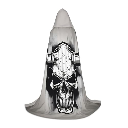 OAZCVBNN Kapuzenumhang mit Bullenschädel-Aufdruck, für Halloween und Karneval, Partys, für Herren, Damen, Teenager, Kinder OAZCVBNN Kapuzenumhang mit Bullenschädel-Aufdruck, für Halloween und Karneval, Partys, für Herren, Damen, Teenager, Kinder von OAZCVBNN