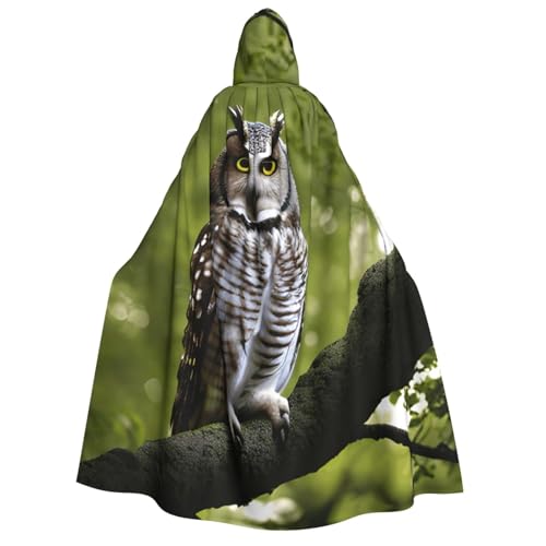 OAZCVBNN Kapuzenumhang mit Eulen-Motiv, Unisex, Erwachsene, für Halloween, Weihnachten, Karneval, Mottopartys OAZCVBNN Kapuzenumhang mit Eulen-Motiv, Unisex, Erwachsene, für Halloween, Weihnachten, Karneval, Mottopartys von OAZCVBNN