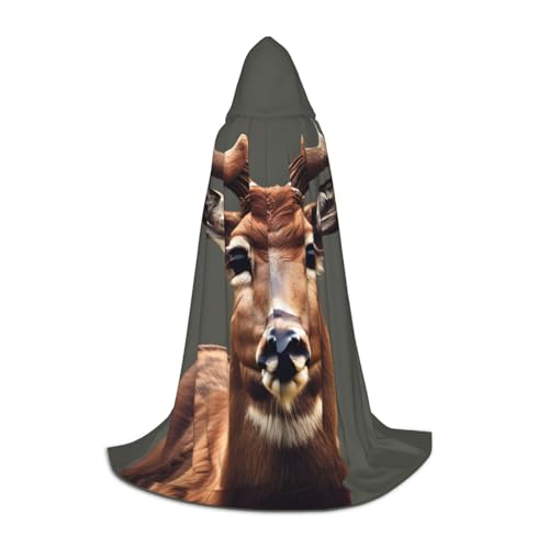 OAZCVBNN Kapuzenumhang mit Hirsch-Aufdruck, für Halloween und Karneval, Partys, für Herren, Damen, Teenager, Kinder OAZCVBNN Kapuzenumhang mit Hirsch-Aufdruck, für Halloween und Karneval, Partys, für Herren, Damen, Teenager, Kinder von OAZCVBNN