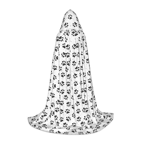 OAZCVBNN Kapuzenumhang mit Hundepfotenmuster für Halloween und Karneval, Partys, für Herren, Damen, Teenager, Kinder OAZCVBNN Kapuzenumhang mit Hundepfotenmuster für Halloween und Karneval, Partys, für Herren, Damen, Teenager, Kinder von OAZCVBNN