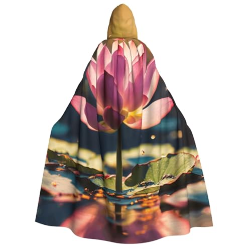 OAZCVBNN Kapuzenumhang mit Lotusblumen, Unisex, Erwachsene, für Halloween, Weihnachten, Karneval, Mottopartys, Kostüm OAZCVBNN Kapuzenumhang mit Lotusblumen, Unisex, Erwachsene, für Halloween, Weihnachten, Karneval, Mottopartys, Kostüm von OAZCVBNN