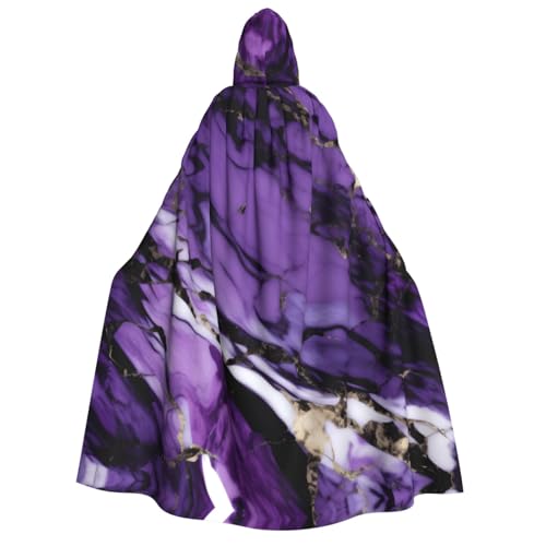 OAZCVBNN Kapuzenumhang mit Marmor-Aufdruck, Unisex, Erwachsene, für Halloween, Weihnachten, Karneval, Mottopartys, Kostüm von OAZCVBNN