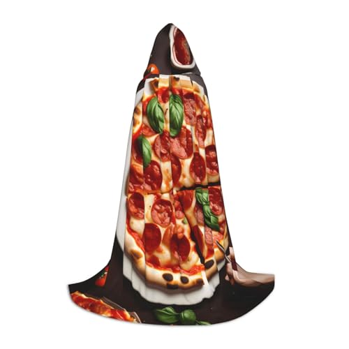 OAZCVBNN Kapuzenumhang mit Pizza-Aufdruck, Zauberer, für Halloween und Karneval, Partys, für Männer, Frauen, Teenager, Kinder OAZCVBNN Kapuzenumhang mit Pizza-Aufdruck, Zauberer, für Halloween und Karneval, Partys, für Männer, Frauen, Teenager, Kinder von OAZCVBNN