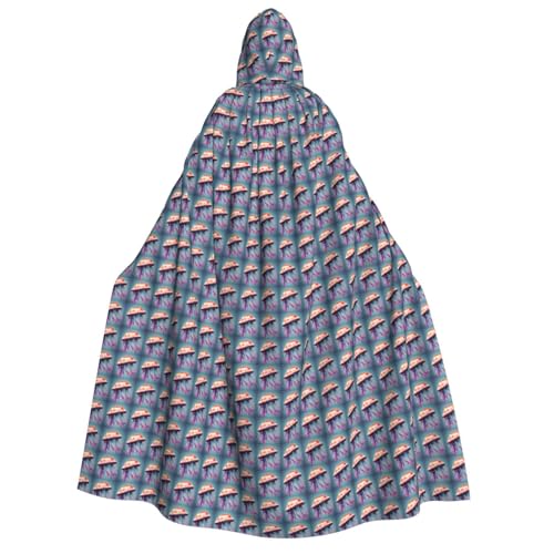 OAZCVBNN Kapuzenumhang mit Quallen-Druck, Unisex, Erwachsene, für Halloween, Weihnachten, Karneval, Mottopartys OAZCVBNN Kapuzenumhang mit Quallen-Druck, Unisex, Erwachsene, für Halloween, Weihnachten, Karneval, Mottopartys von OAZCVBNN