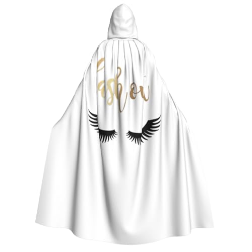 OAZCVBNN Kapuzenumhang mit Wimpernaufdruck, Unisex, Erwachsene, für Halloween, Weihnachten, Karneval, Mottopartys OAZCVBNN Kapuzenumhang mit Wimpernaufdruck, Unisex, Erwachsene, für Halloween, Weihnachten, Karneval, Mottopartys von OAZCVBNN