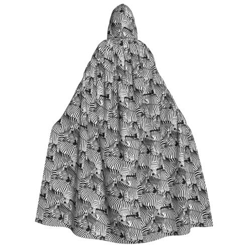 OAZCVBNN Kapuzenumhang mit Zebramuster, Unisex, Erwachsene, für Halloween, Weihnachten, Karneval, Mottopartys OAZCVBNN Kapuzenumhang mit Zebramuster, Unisex, Erwachsene, für Halloween, Weihnachten, Karneval, Mottopartys von OAZCVBNN