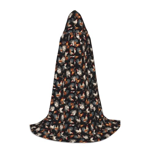 OAZCVBNN Kapuzenumhang mit französischem Hahn-Aufdruck, für Halloween und Karneval, Partys, für Männer, Frauen, Teenager, Kinder OAZCVBNN Kapuzenumhang mit französischem Hahn-Aufdruck, für Halloween und Karneval, Partys, für Männer, Frauen, Teenager, Kinder von OAZCVBNN