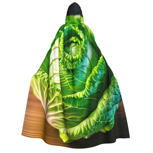 OAZCVBNN Kapuzenumhang mit hellem Kohldruck, Unisex, Erwachsene, für Halloween, Weihnachten, Karneval, Mottopartys von OAZCVBNN