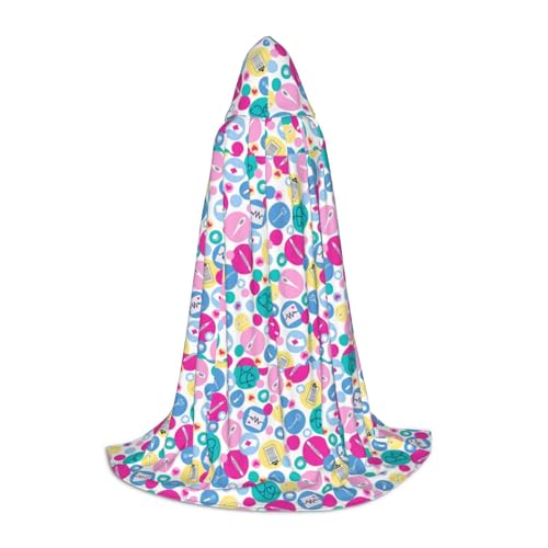 OAZCVBNN Kapuzenumhang mit süßem Krankenschwesteraufdruck, für Halloween und Karneval, Partys, für Männer, Frauen, Teenager, Kinder von OAZCVBNN