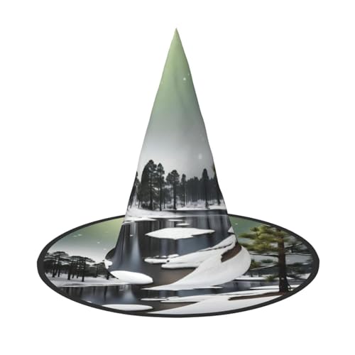 OAZCVBNN Kiefer Nadel Baum Winter Druck Unisex Halloween Hexe Hut Für Karneval Cosplay Faltbare Kappe Und Themenpartys OAZCVBNN Kiefer Nadel Baum Winter Druck Unisex Halloween Hexe Hut Für Karneval Cosplay Faltbare Kappe Und Themenpartys von OAZCVBNN
