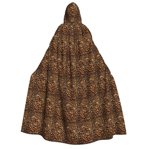 OAZCVBNN Lustige geröstete Kaffeebohnen Druck Kapuze Mantel Unisex Erwachsene für Halloween Weihnachten Karneval Thema Parteien Kostüm von OAZCVBNN