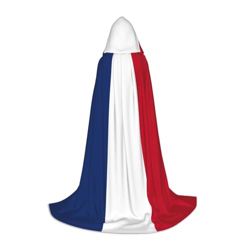 OAZCVBNN Niederländische Flagge Print Zauberer Bademantel Halloween und Karneval Party Mantel mit Kapuze für Männer Frauen Teenager Kinder von OAZCVBNN