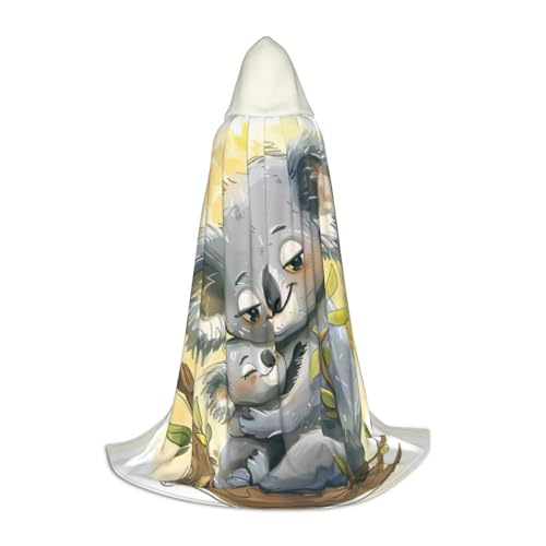 OAZCVBNN Niedliche Koala Mama Print Zauberer Bademantel Halloween und Karneval Party Mantel mit Kapuze für Männer Frauen Teenager Kinder OAZCVBNN Niedliche Koala Mama Print Zauberer Bademantel Halloween und Karneval Party Mantel mit Kapuze für Männer Frauen Teenager Kinder von OAZCVBNN