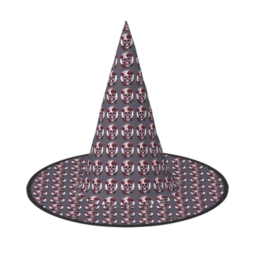 OAZCVBNN Rose Schädel Druck Unisex Halloween Hexe Hut für Karneval Cosplay faltbare Mütze und Themenpartys OAZCVBNN Rose Schädel Druck Unisex Halloween Hexe Hut für Karneval Cosplay faltbare Mütze und Themenpartys von OAZCVBNN