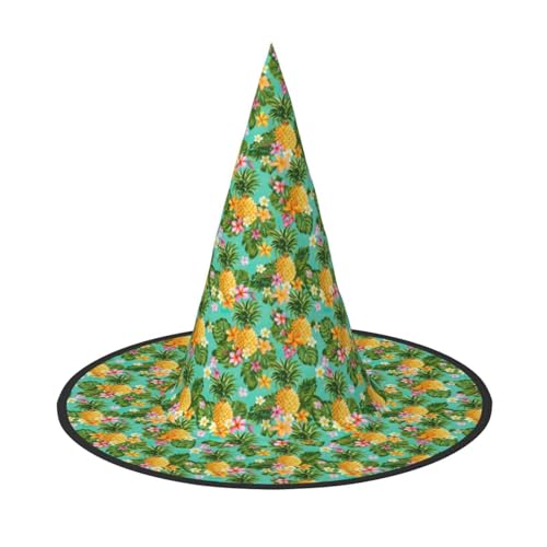 OAZCVBNN Tropische Frucht Ananas Druck Unisex Halloween Hexe Hut Für Karneval Cosplay Faltbare Kappe Und Themenpartys OAZCVBNN Tropische Frucht Ananas Druck Unisex Halloween Hexe Hut Für Karneval Cosplay Faltbare Kappe Und Themenpartys von OAZCVBNN