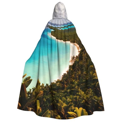 OAZCVBNN Umhang mit Kapuze, Motiv: Insel Kuba, Unisex, Erwachsene, für Halloween, Weihnachten, Karneval, Mottopartys OAZCVBNN Umhang mit Kapuze, Motiv: Insel Kuba, Unisex, Erwachsene, für Halloween, Weihnachten, Karneval, Mottopartys von OAZCVBNN
