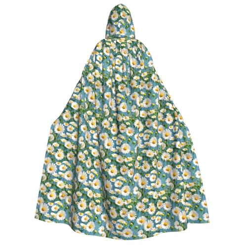 OAZCVBNN Umhang mit Kapuze und kleinem Blumendruck, Unisex, Erwachsene, für Halloween, Weihnachten, Karneval, Mottopartys, Kostüm, Weiß OAZCVBNN Umhang mit Kapuze und kleinem Blumendruck, Unisex, Erwachsene, für Halloween, Weihnachten, Karneval, Mottopartys, Kostüm, Weiß von OAZCVBNN