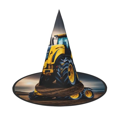 OAZCVBNN Unternehmen Bauernhof Traktor Druck Unisex Halloween Hexe Hut für Karneval Cosplay faltbare Kappe und Themenpartys OAZCVBNN Unternehmen Bauernhof Traktor Druck Unisex Halloween Hexe Hut für Karneval Cosplay faltbare Kappe und Themenpartys von OAZCVBNN