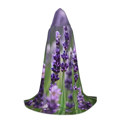 OAZCVBNN Violetter Lavendel-Blumendruck, Zauberer-Robe, Halloween und Karneval, Partys, Kapuzenumhang für Männer, Frauen, Teenager, Kinder OAZCVBNN Violetter Lavendel-Blumendruck, Zauberer-Robe, Halloween und Karneval, Partys, Kapuzenumhang für Männer, Frauen, Teenager, Kinder von OAZCVBNN