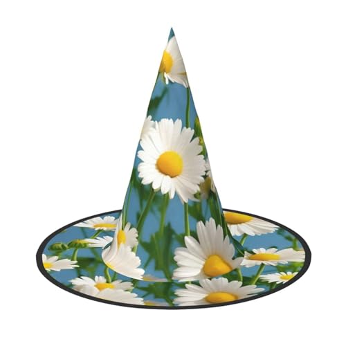 OAZCVBNN Weiße kleine Blumen Druck Unisex Halloween Hexenhut für Karneval Cosplay Faltbare Kappe und Mottopartys OAZCVBNN Weiße kleine Blumen Druck Unisex Halloween Hexenhut für Karneval Cosplay Faltbare Kappe und Mottopartys von OAZCVBNN