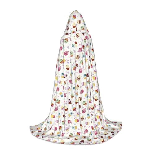 Zauberer-Robe mit köstlichem Cupcakes, für Halloween und Karneval, Partys, Kapuzenumhang für Männer, Frauen, Teenager, Kinder Zauberer-Robe mit köstlichem Cupcakes, für Halloween und Karneval, Partys, Kapuzenumhang für Männer, Frauen, Teenager, Kinder von OAZCVBNN