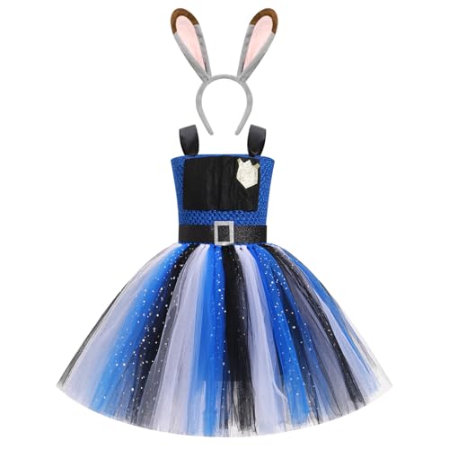OBEEII Kaninchen Polizei Kostüm Kinder Mädchen Tüll Ballett Rock Mädchen Cosplay Outfit Kostüm mit Kopfband Kinder Halloween Dress Up Themenparteien Kaninchen Polizist 8-9Y OBEEII Kaninchen Polizei Kostüm Kinder Mädchen Tüll Ballett Rock Mädchen Cosplay Outfit Kostüm mit Kopfband Kinder Halloween Dress Up Themenparteien Kaninchen Polizist 8-9Y von OBEEII