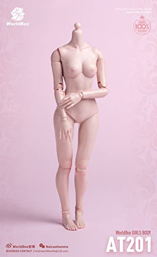OBEST 1/6 Weiße Haut Weiblicher Körper,Flexible Gelenkpuppe,Geeignet für Rollenspiel,Modelldesign, Fotografie (AT201) von OBEST