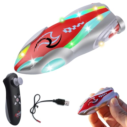 OBEST 2,4 GHz Ferngesteuertes Boot mit LED-Lichtern, drehendes/rollendes RC-Boot, Kinder-Wasserspielzeug, Geschenke für Jungen und Mädchen von OBEST
