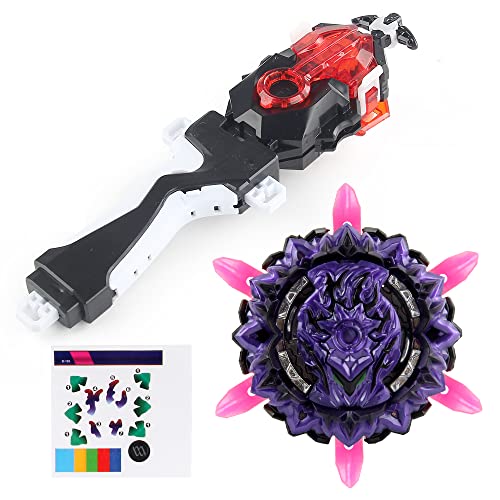 Bey Burst Turbo Starter Set, Battling Top 4D Metal Fusion Kampfkreisel mit Battling Top B-184 Launcher,Geschenk-Sets für Kinder, Geburtstag Kinder Spielzeug von OBEST