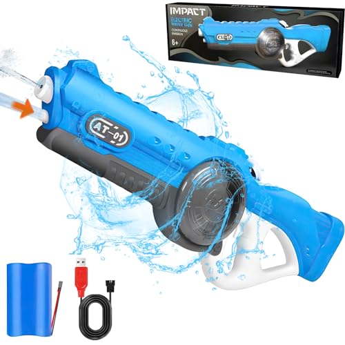 OBEST Elektrische Wasserpistole Spielzeug, 830ml für Kinder automatische Wasserspritzpistolen mit Großer Reichweite 8 – 10 m, Wasserspielzeug für den Außenbereich Sommer OBEST Elektrische Wasserpistole Spielzeug, 830ml für Kinder automatische Wasserspritzpistolen mit Großer Reichweite 8 – 10 m, Wasserspielzeug für den Außenbereich Sommer von OBEST