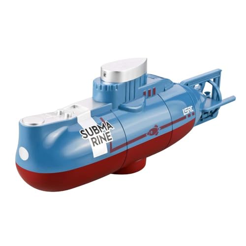 OBEST Ferngesteuerte Mini-U-Boot Spielzeug, 6m/Min Simuliertes RC Atom-U-Boot, 360° Drehen Hochgeschwindigkeit Tauchboot Modell, Elektrisches Wasserspielzeug Unterwasserschiff Geschenk für Kinder ab 8 von OBEST