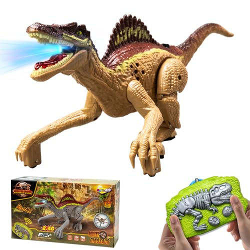 OBEST Ferngesteuertes Dinosaurierspielzeug,2.4G Ferngesteuertes Elektrisches Dinosaurier-Spielzeug mit Funktionen wie Laufen,Brüllen und Kopfschütteln,Geschenke für Jungen und Mädchen OBEST Ferngesteuertes Dinosaurierspielzeug,2.4G Ferngesteuertes Elektrisches Dinosaurier-Spielzeug mit Funktionen wie Laufen,Brüllen und Kopfschütteln,Geschenke für Jungen und Mädchen von OBEST