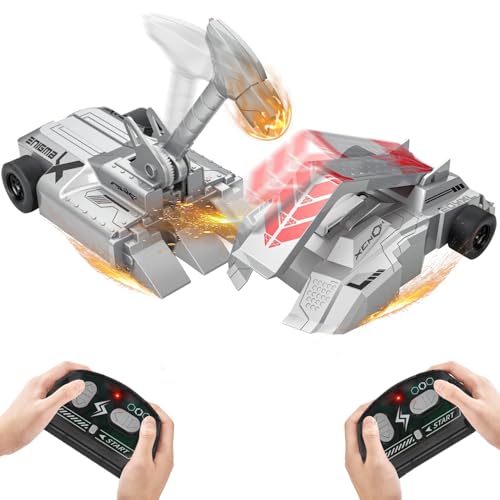 OBEST Ferngesteuertes Kampffahrzeug, 2 Stück, gepanzerte Fahrzeuge, RC Spielzeug für Kinder, Pufferwagen, Geschenke für Jungen und Mädchen von OBEST