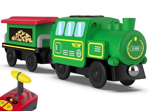 OBEST Ferngesteuert Zug, elektrische Spielzeug RC Zug für Kinder ab 3 Jahren, kompatibel mit Holzeisenbahnen, magnetische Verbindung, Kinder Spielzeug Zug, mit Licht und Musik, Geschenk für Kinder OBEST Ferngesteuert Zug, elektrische Spielzeug RC Zug für Kinder ab 3 Jahren, kompatibel mit Holzeisenbahnen, magnetische Verbindung, Kinder Spielzeug Zug, mit Licht und Musik, Geschenk für Kinder von OBEST