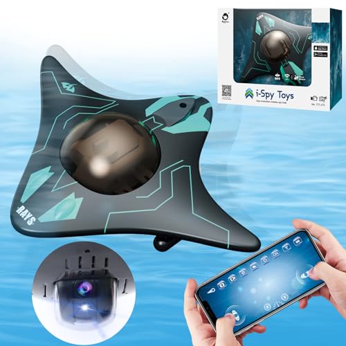 OBEST Fernsteuerboot,Wasserspielzeug mit High Definition Kamera,LED Lichter,APP Betrieb,Einstellbarer Kamerawinkel,Hochgeschwindigkeits Wasser Raumschiff von OBEST