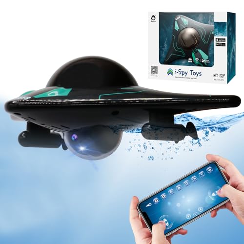 OBEST Fernsteuerboot,Wasserspielzeug mit High Definition Kamera,LED Lichter,APP Betrieb,Einstellbarer Kamerawinkel,Hochgeschwindigkeits Wasser Raumschiff OBEST Fernsteuerboot,Wasserspielzeug mit High Definition Kamera,LED Lichter,APP Betrieb,Einstellbarer Kamerawinkel,Hochgeschwindigkeits Wasser Raumschiff von OBEST