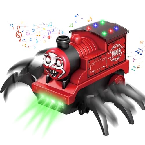 OBEST Halloween Spinne Requisiten,Elektrischer Horror Spinne Fußzug, Automatisches Drehen, Licht und Musik Effekte, Streich Horror Dekoration OBEST Halloween Spinne Requisiten,Elektrischer Horror Spinne Fußzug, Automatisches Drehen, Licht und Musik Effekte, Streich Horror Dekoration von OBEST