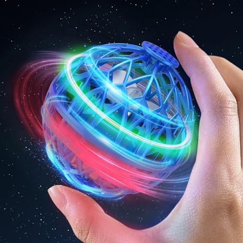 OBEST Hoverball Fliegender Ball 2024, Magic Spinner Boomerang Ball, Cooles Fliegendes Spielzeug, Mini Drohne für Kinder, Flying Ball mit LED Licht, Geschenk für Jungen und Mädchen von OBEST