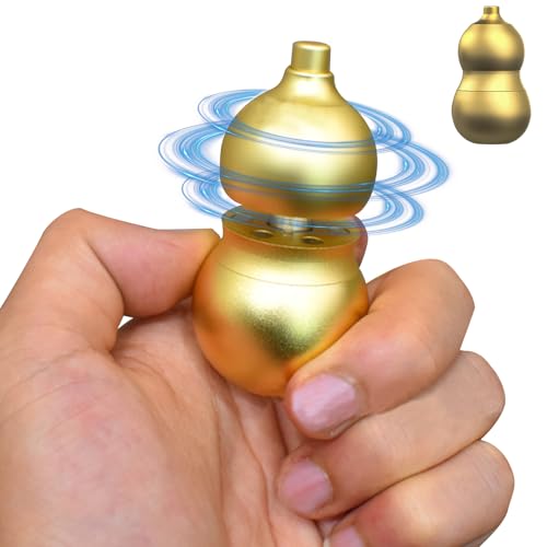 OBEST Kalebasse oder Flaschenkürbis Form Metall Stress Relief Spielzeug, EDC Fidget Toys Für Erwachsene,ADHS Autismus Angst Stressabbau Magnetisches Zappelspielzeug für Erwachsene(Gold) von OBEST