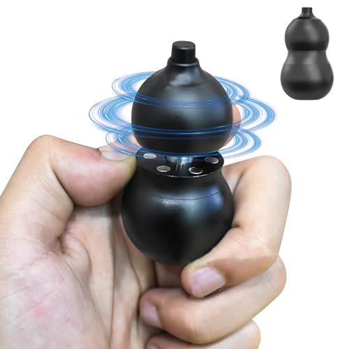OBEST EDC Fidget Toys Für Erwachsene,Kalebasse oder Flaschenkürbis Form Metall Stress Relief Spielzeug,ADHS Autismus Angst Stressabbau Magnetisches Zappelspielzeug für Erwachsene(Schwarz) von OBEST
