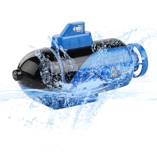 OBEST Mini Fernbedienungs U-Boot, RC Simuliertes U-Boot Modell, Elektrisches Tauchboot Spielzeug Geeignet für Aquarien, Badewannen und Schwimmbäder, Ferngesteuerte Rennboot USB-Aufladung von OBEST