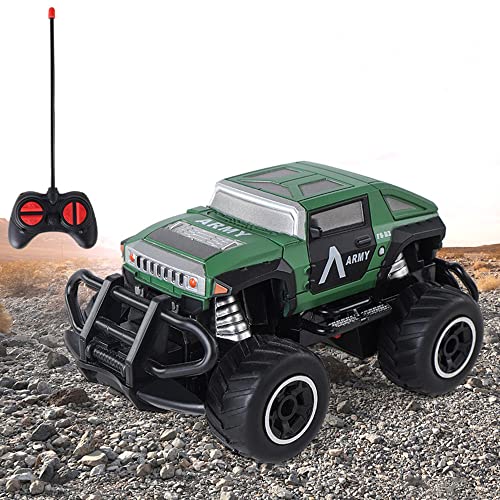 OBEST Mini RC Auto Ferngesteuertes Spielzeugauto, Kinder Doodle Stunt Offroad-Modellauto, RC SUV Cartoon Auto Spielzeug, Ferngesteuertes Turck für 3-9 Jahre alte Jungen Mädchen, Armeegrün Geländewagen von OBEST